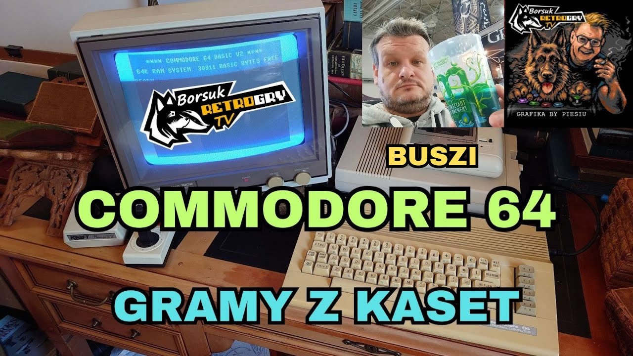Borsuk Retro Gry TV: COMMODORE 64 - Gramy z Kaset #3 + GOŚĆ: BUSZI
