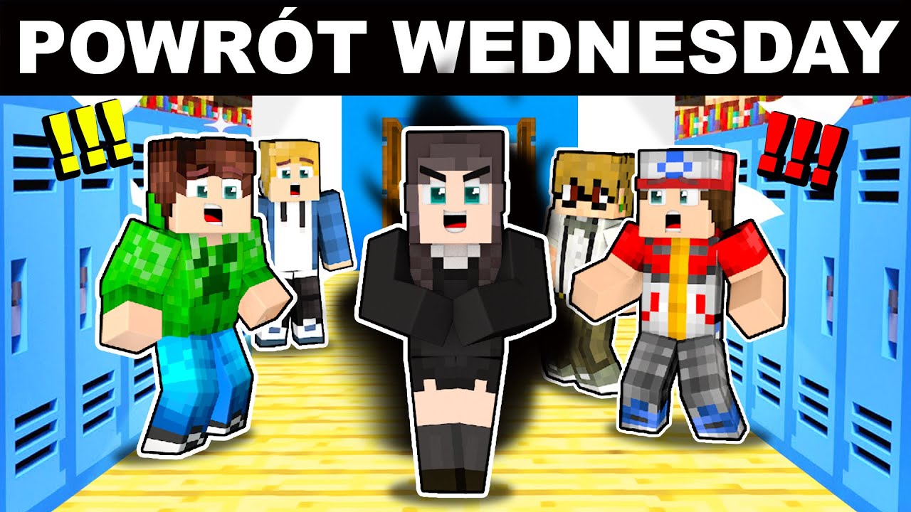 😱 WEDNESDAY wróciła w Minecraft ❗❗❗ (straszne)