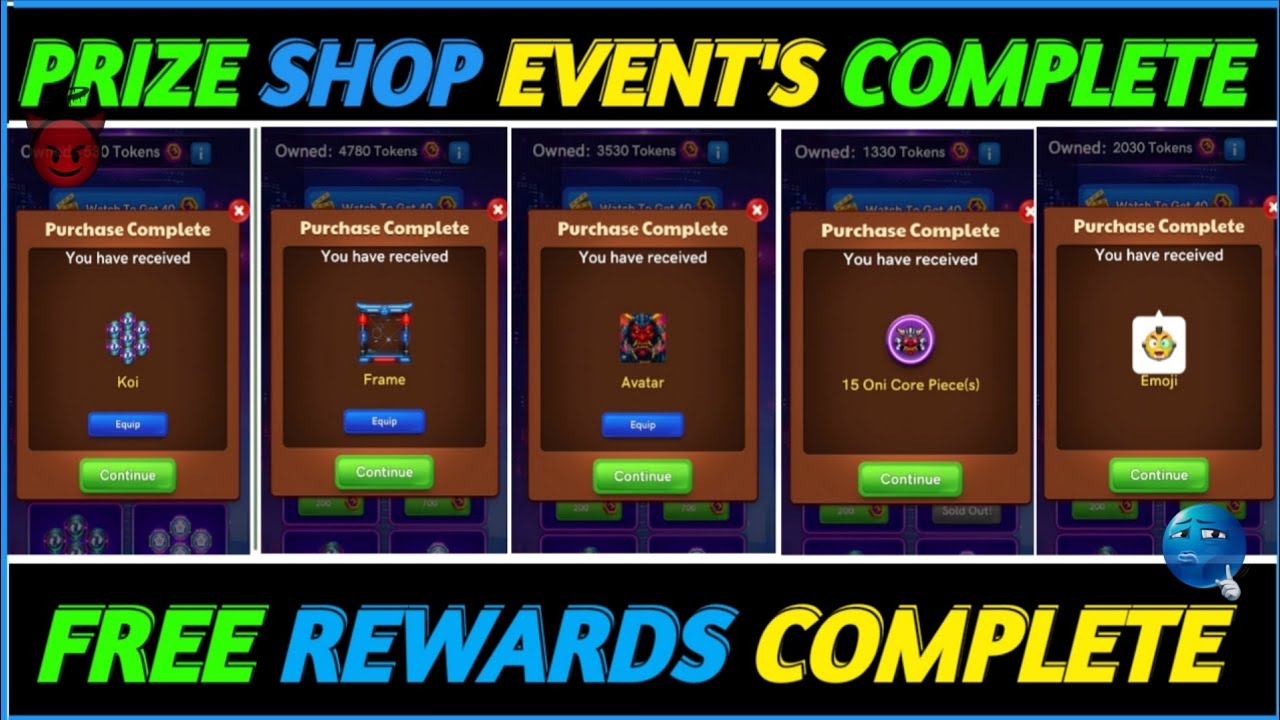Carrom Pool 🔥 Prize Shop Event's Complete ✅ Free Rewards Complete 💯 #carrompool #carrommasters 