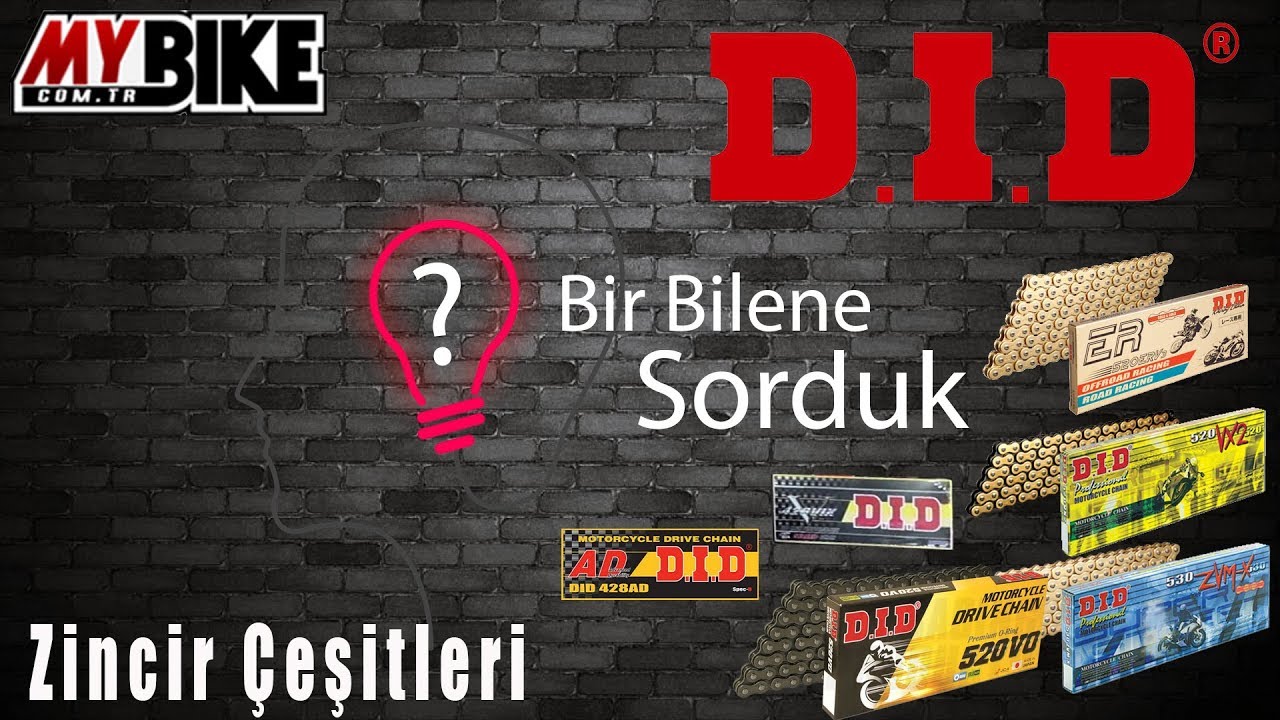D.I.D Zincir Çeşitleri,T Ring, O Ring, X Ring Nedir ? - Bir Bilene Sorduk ?