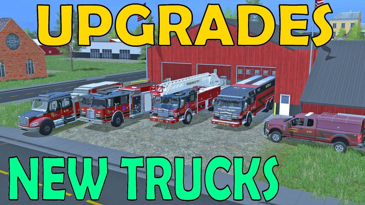 Farming Simulator 17 | Fire Rescue Upgrades | New Engine, Rescue, F250 & Ambulances