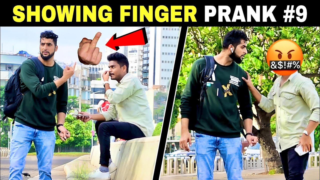 Showing Finger Prank | Part 9 | Prakash Peswani Prank |
