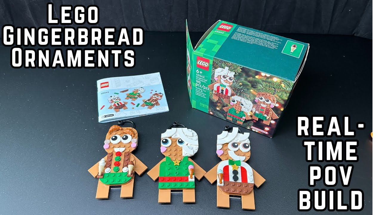 Lego Real-Time POV Build | Christmas Gingerbread Ornament Set 40642