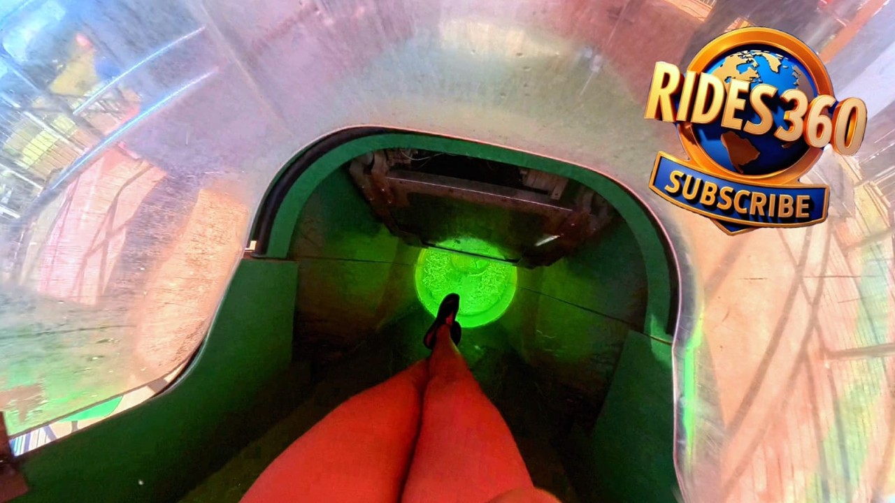 360&deg; VR POV &ndash; Green Capsule Drop Slide at Brazil&rsquo;s Legendary Water Park!
