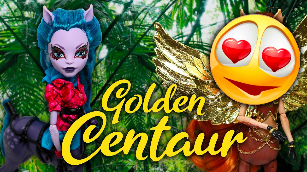 I MADE A GOLDEN CENTAUR DOLL! /  Monster High Doll Repaint by Poppen Atelier