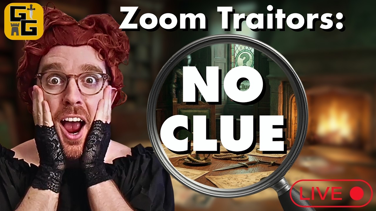Zoom Traitors: NO CLUE 🔎 (Live Murder Mystery)