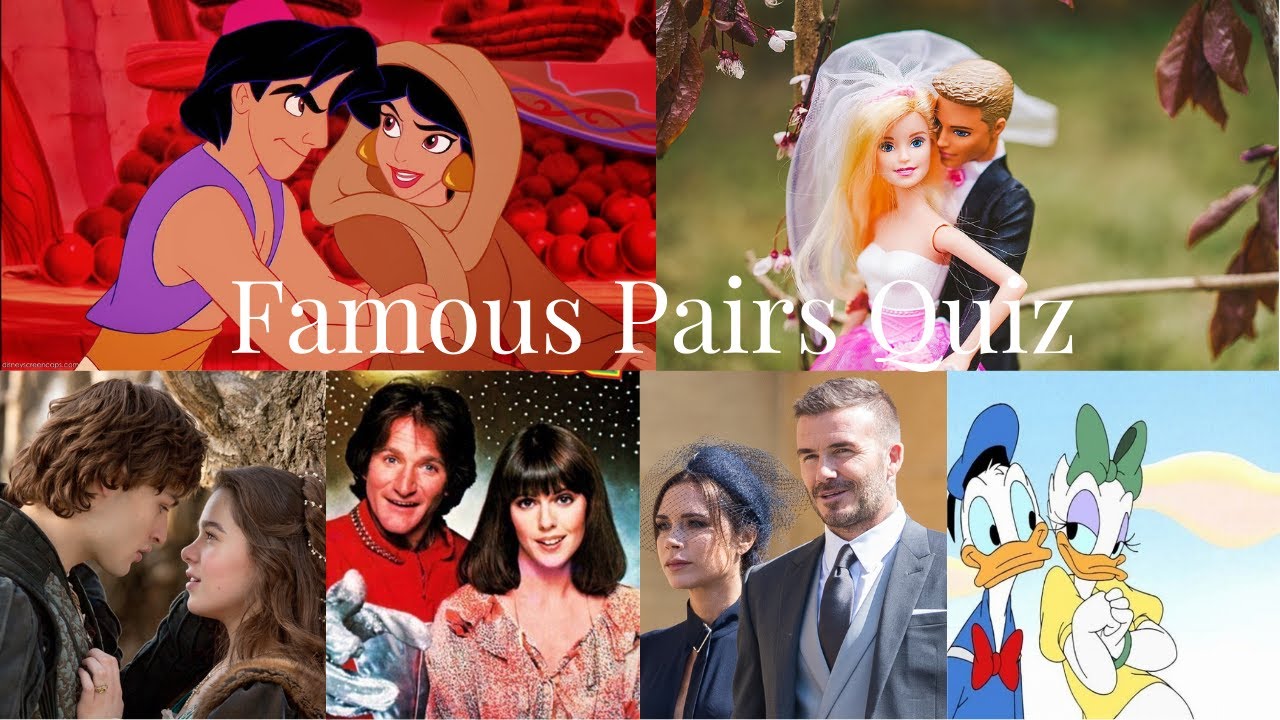 Can you name all 35 Iconic Pairs? | Famous Pairs Quiz | Real Life - Fictional - Historical