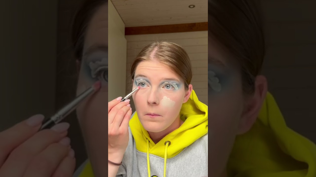 Here is my clouds makeup tutorial ☁️ #clouds #makeuptutorial