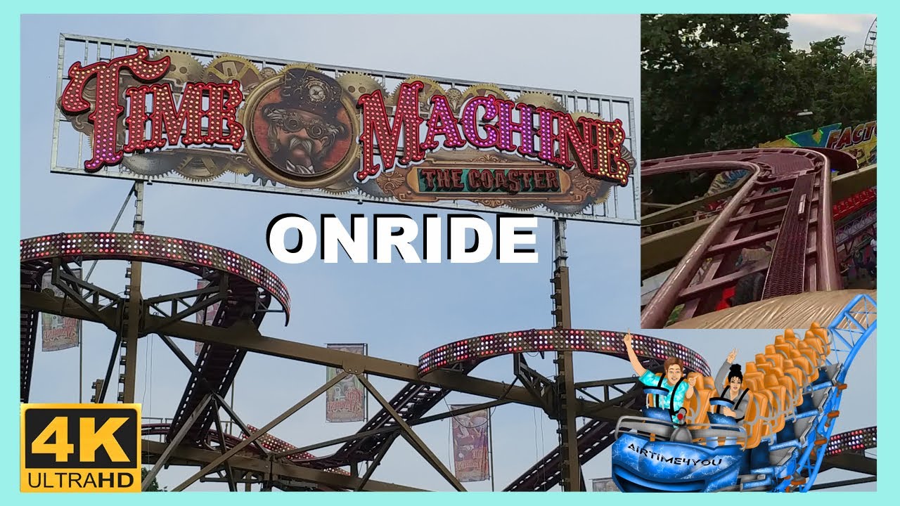 Time Machine (Buwalda) - Reverchon Spinning Coaster - ONRIDE POV 08.07.2023 - Kermis Laren (NL) - 4K
