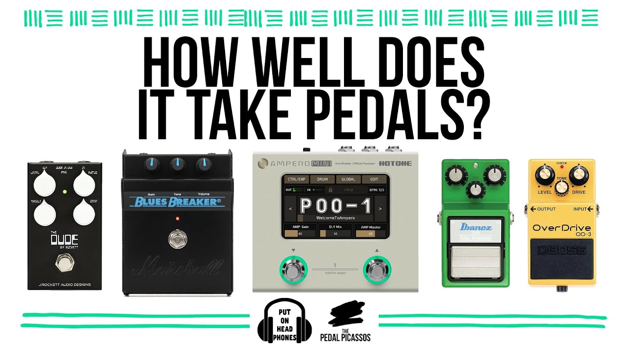 How well does the Hotone Ampero Mini take pedals?
