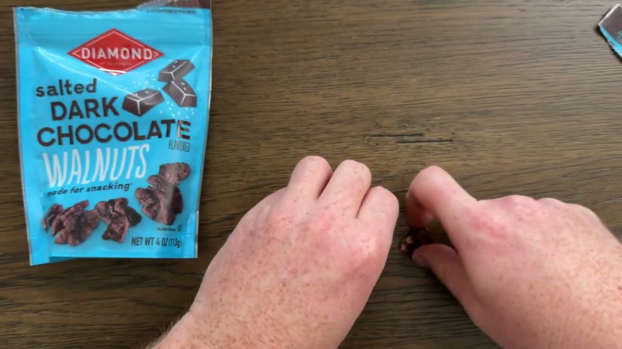 Amazing flavor on these chocolate walnuts.