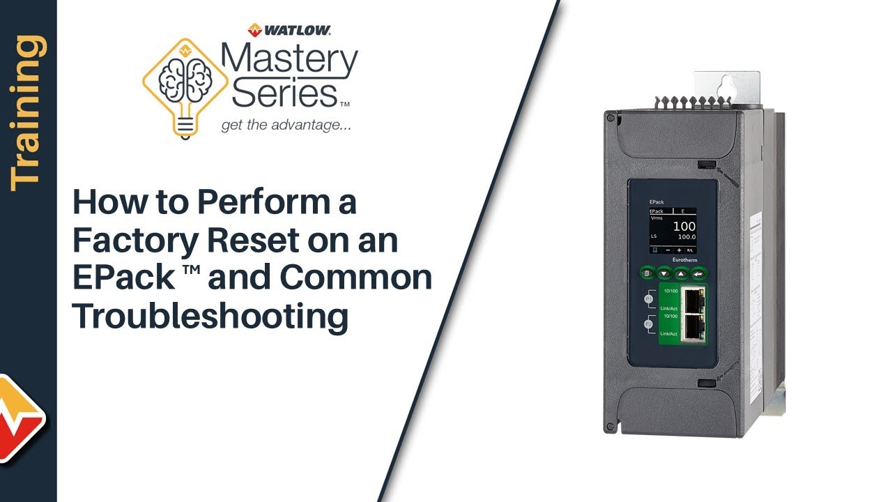 How to Perform a Factory Reset on an EPack™ and Troubleshooting Common Issues