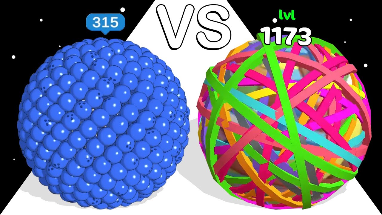 BowlingGo VS Rubber Ball Runner: Level Up Balls, ASMR Gameplay MAX LEVEL