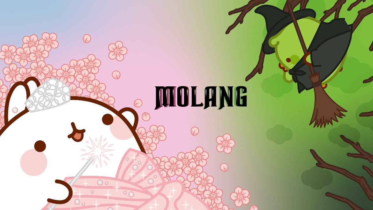 Molang and Piu Piu : Good and Bad Witches ✨💚💗