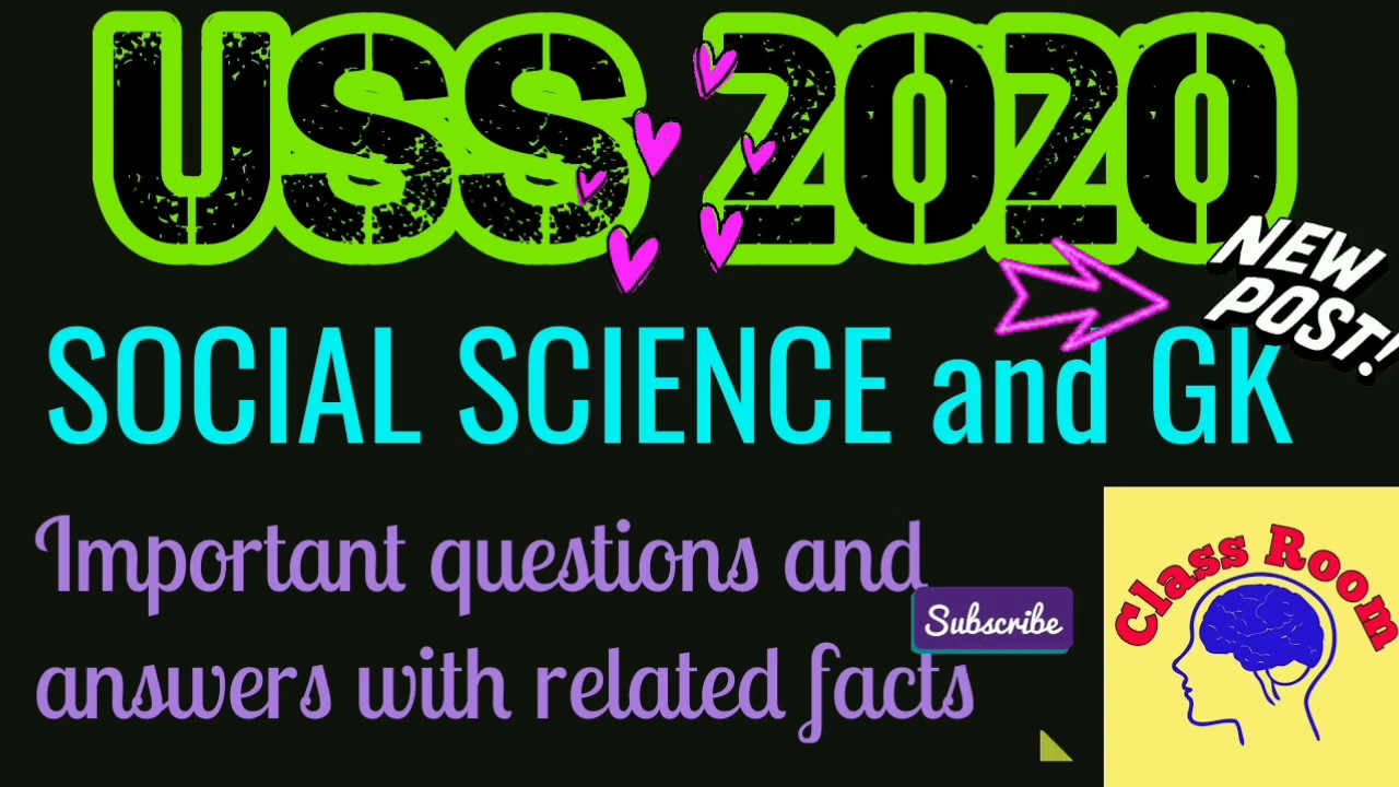 USS 2020||USS SOCIAL SCIENCE||USS Important Questions and Answers||USS MODEL QUESTIONS