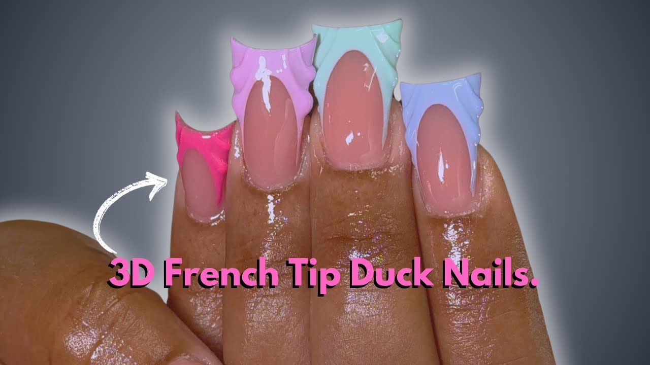 How to Rebalance Acrylic Duck Nails | Prep, Application, Shaping & Design Tutorial
