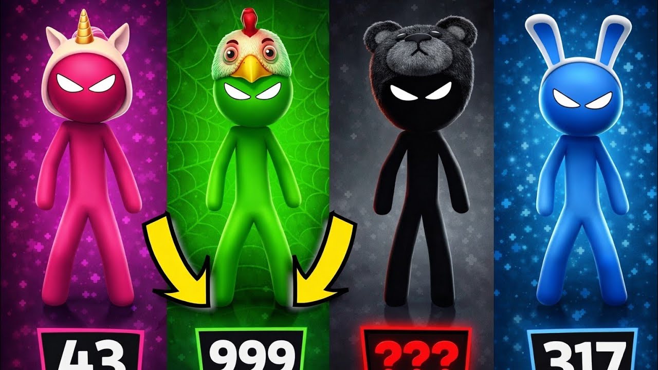 Stickman Party - Tournament Mode 1234Player Random | Gameplay Walkthrough Part 40 MiniGames Update