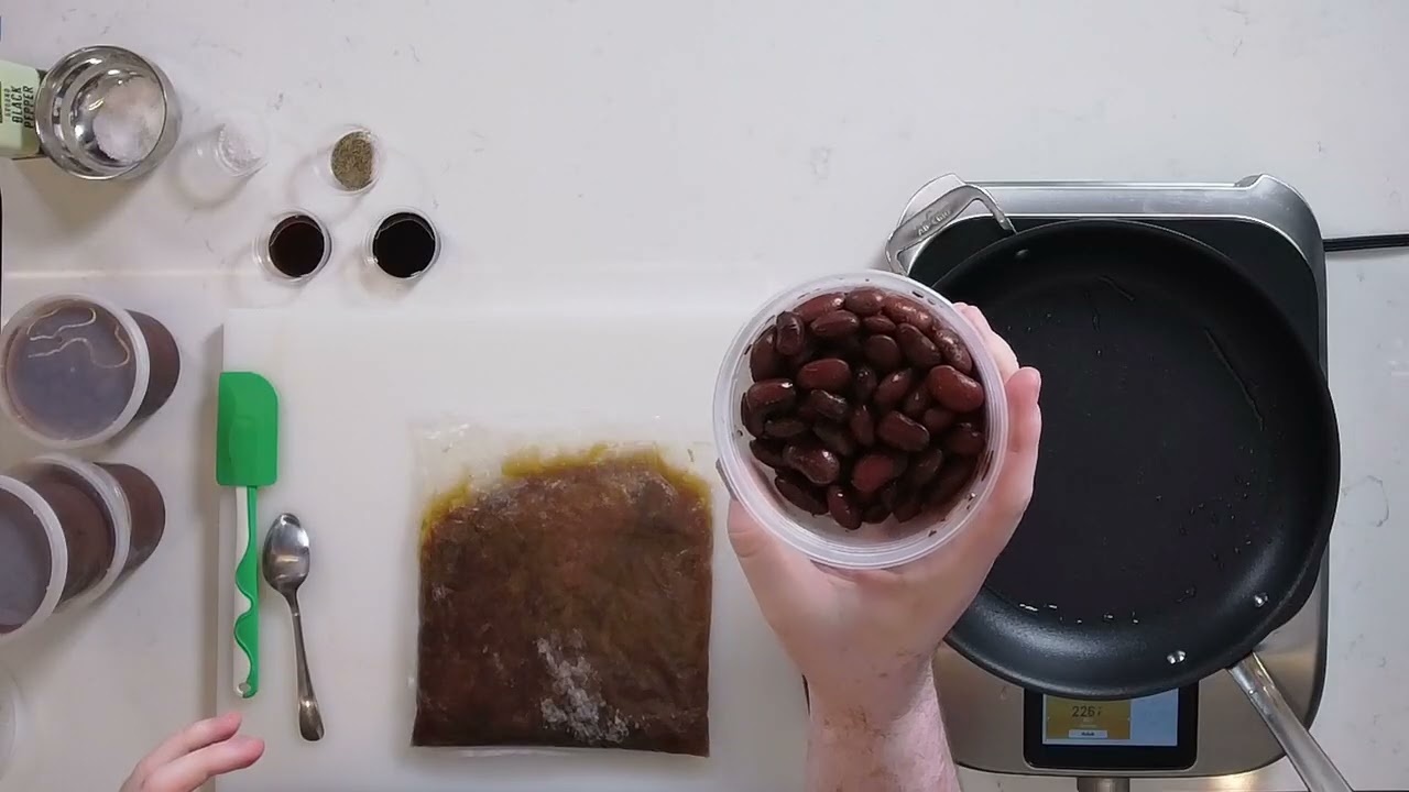 Sous Vide Caramelized Onion and Bean Soup