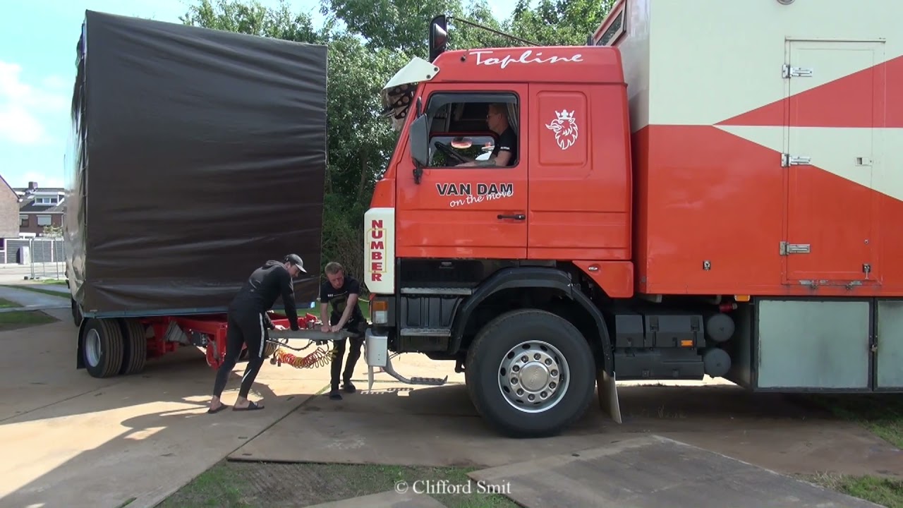 Kermis Heemskerk 2021 Transport en opbouw deel 1