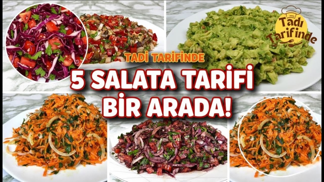 Birbirinden Lezzetli 5 Çeşit Salata Tarifi 🥗