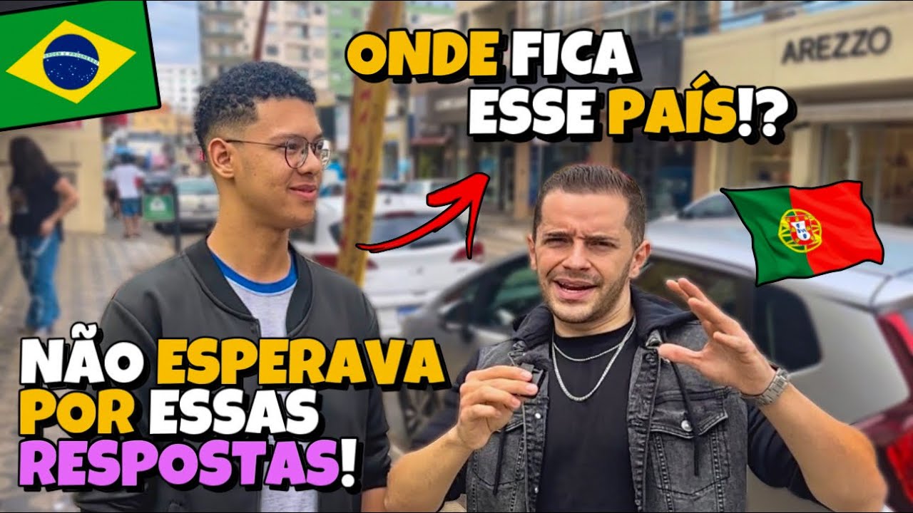 O que os BRASILEIROS sabem sobre PORTUGAL!? 🇵🇹 INACREDITÁVEL! 😱🇧🇷