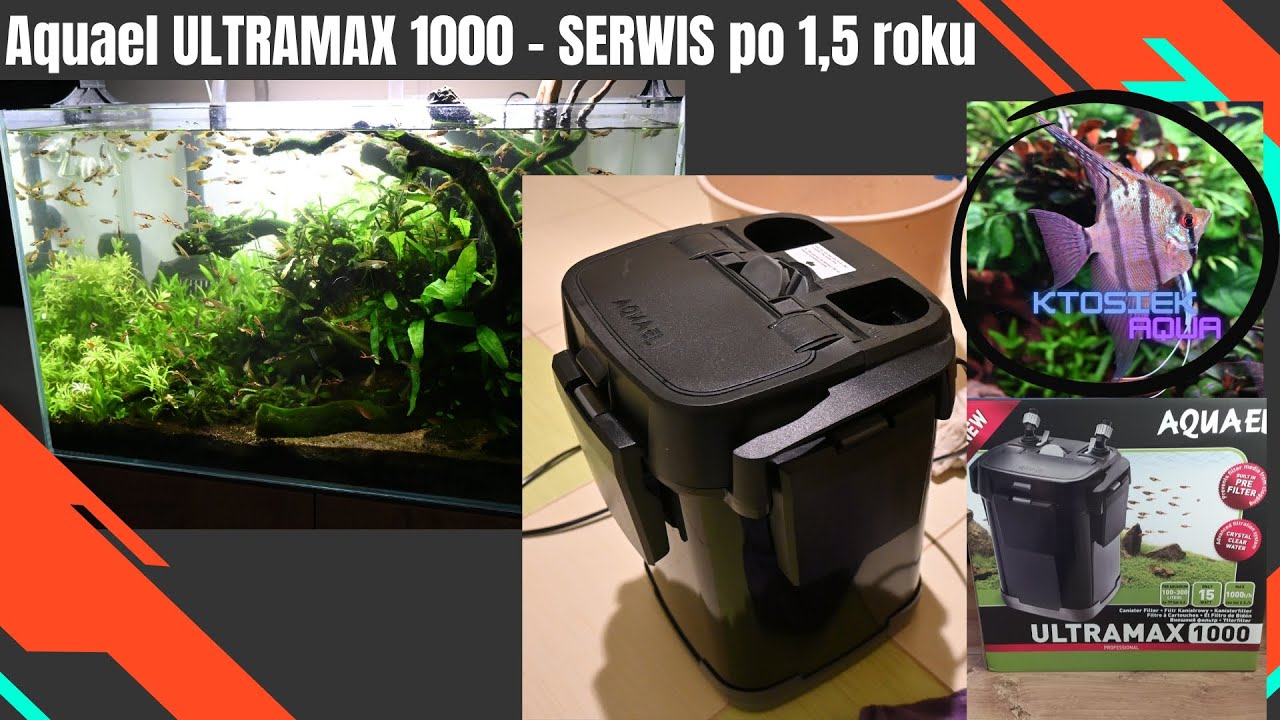 [65L Korzenisko][Technika] Filtr Aquael Ultramax 1000 [SERWIS po 1,5 roku]