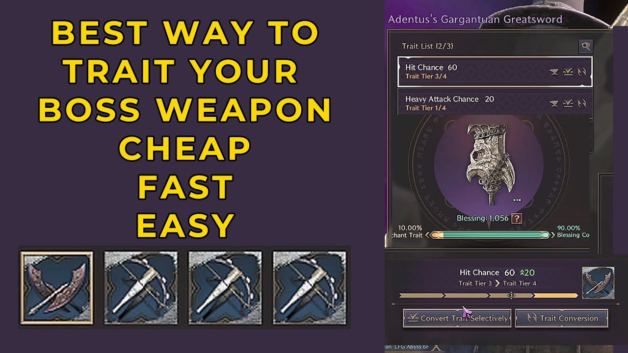 Best Ways to Fully Trait a Boss Weapon! Throne and Liberty
