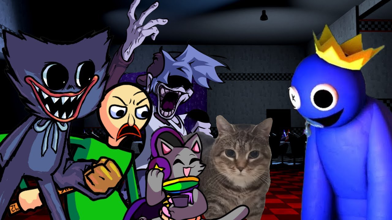 Everyone Sings VS Blue 🎶 (FNF Identity Crisis )