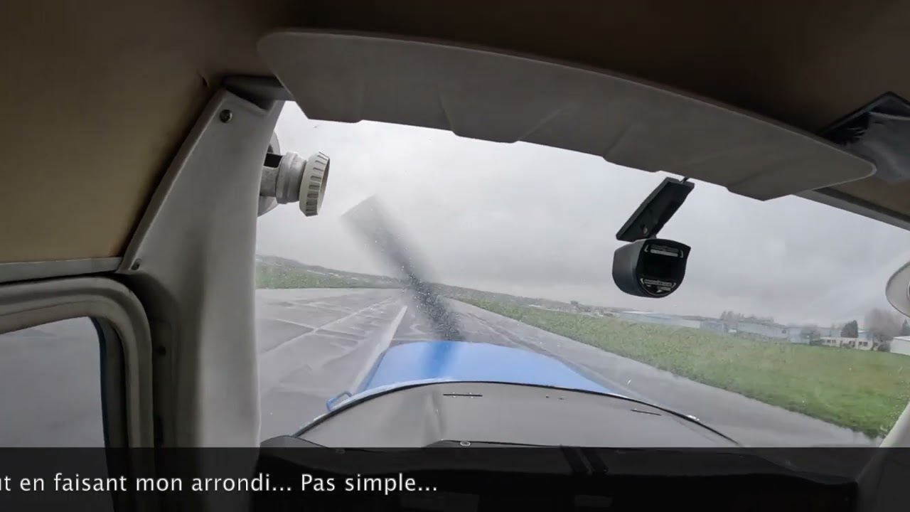 Leçon n°21 : analyse d'atterrissage sous fort vent de travers et pluie