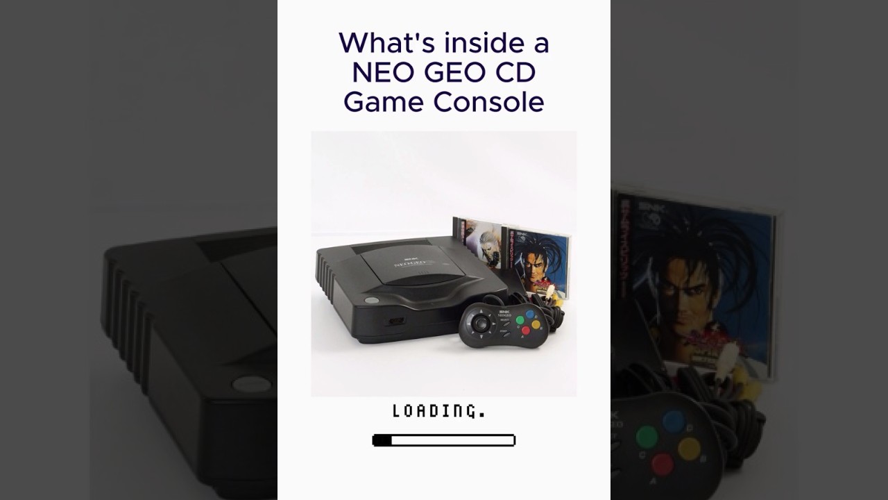 What's inside a NEO GEO CD Game Console? #neogeocd #gameconsole