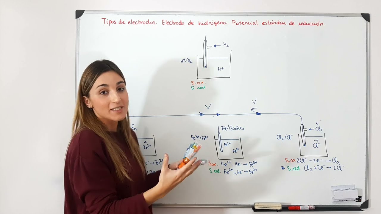 Redox. Tipos de electrodos. Electrodo de hidrógeno. Potenciales de reducción estándar (Eº)