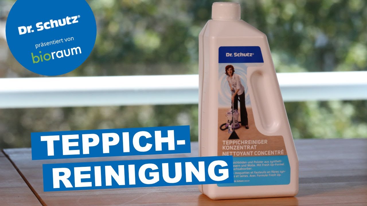 Mit dem Dr. Schutz Teppichreiniger einfach und schnell Teppiche reinigen – präsentiert von Bioraum