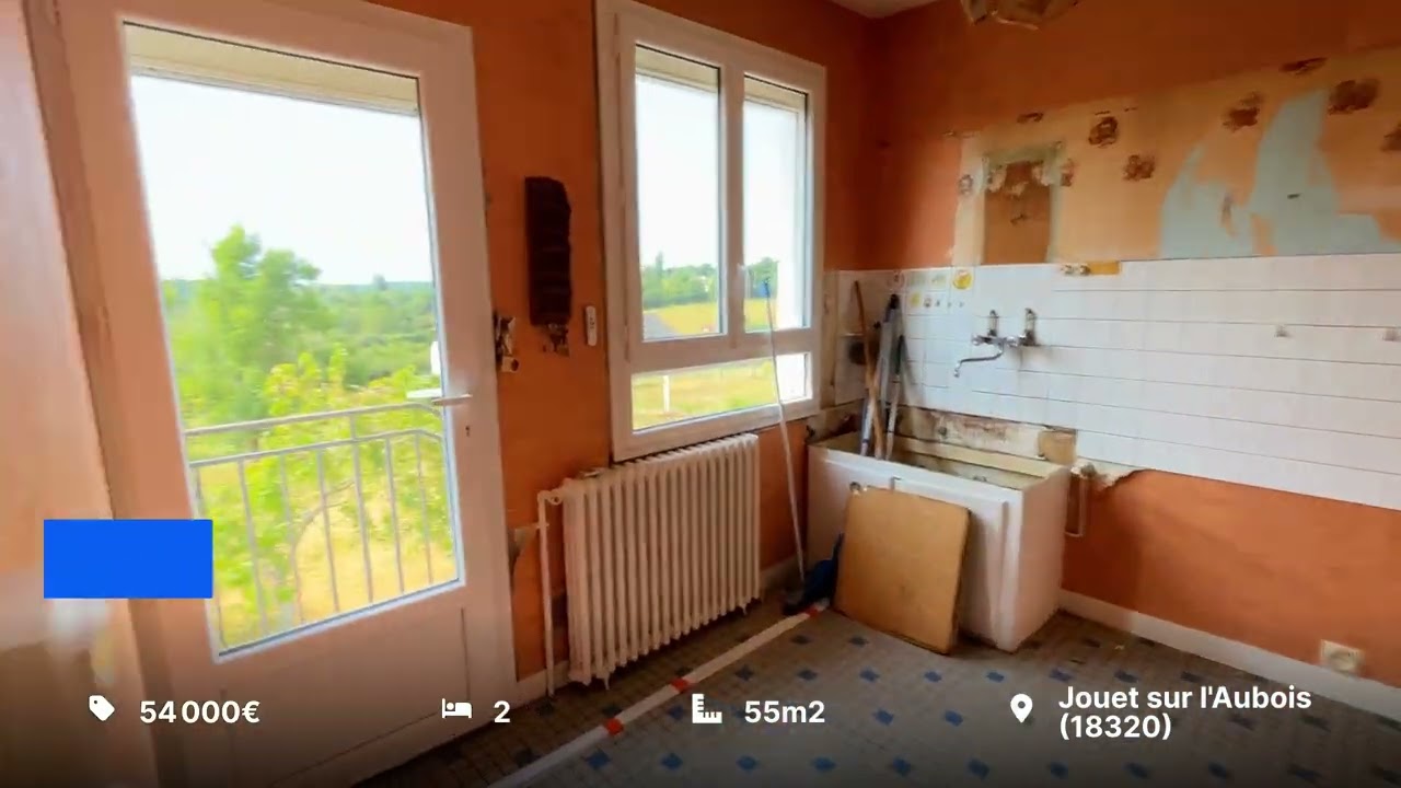 Maison 3 pièces de 55 m² à Jouet-sur-l'Aubois (18320)54 000 €
