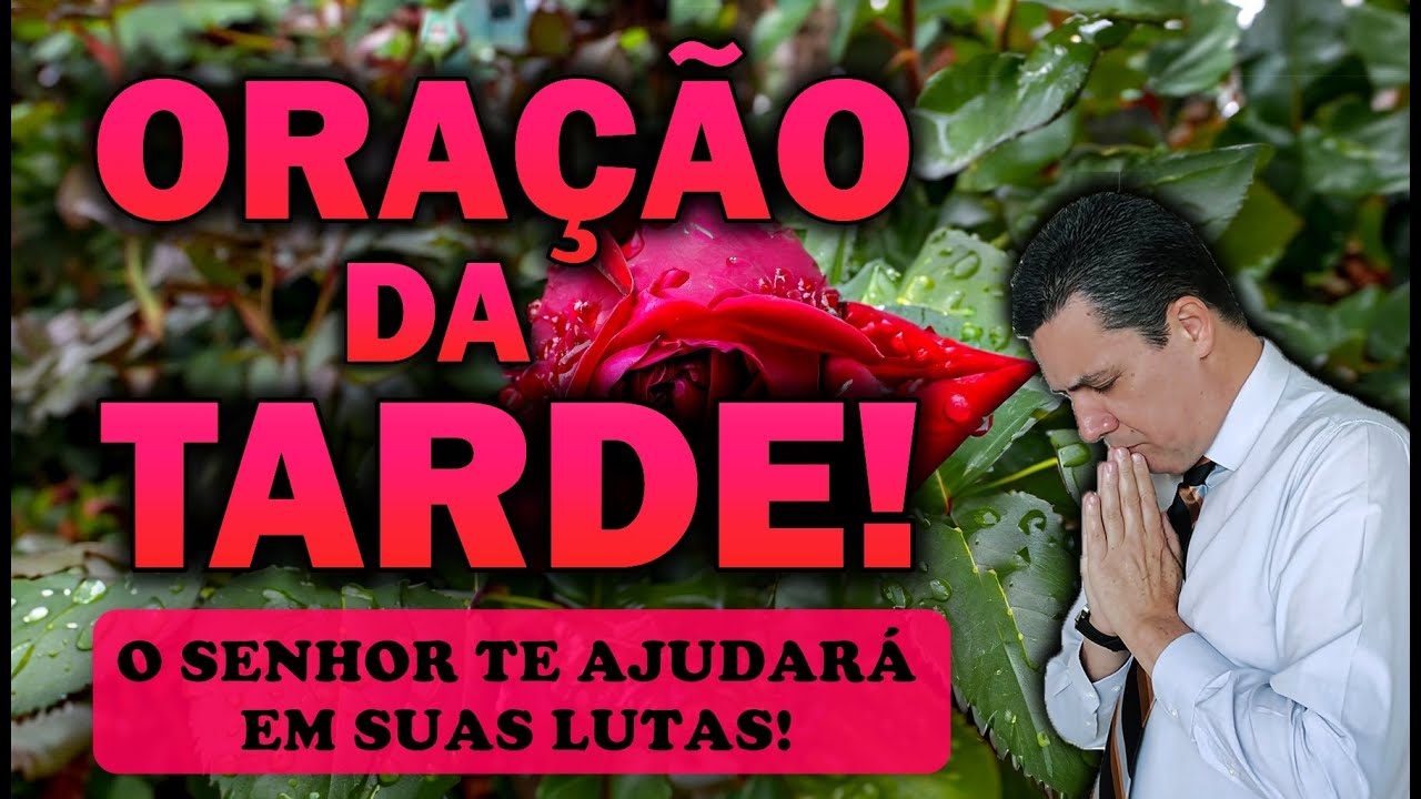 🕊️ ORAÇÃO DA TARDE DE HOJE O SENHOR TE AJUDARÁ EM SUAS LUTAS!