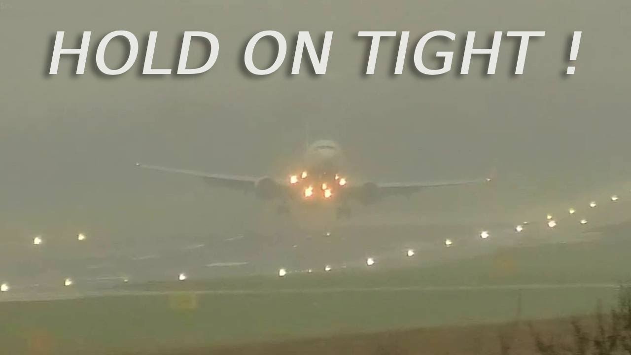 HOLD ON TIGHT✈️ Ryanair 737 GO AROUND on a murky day - Birmingham Airport bhx
