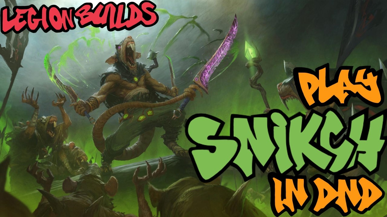 Играйте за Сникча в Dungeons & Dragons (билды для Warhammer Old World/Age of Sigmar D&D 5.5E)