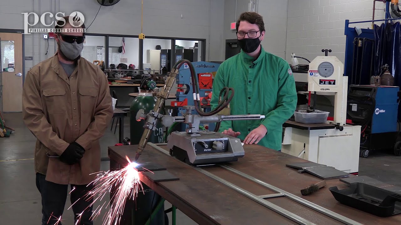 Learning about Welding at Largo High School