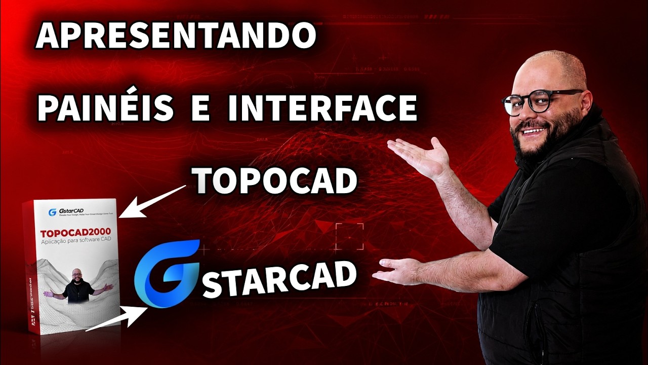 Apresentando interface paineis TOPOCAD com GSTARCAD