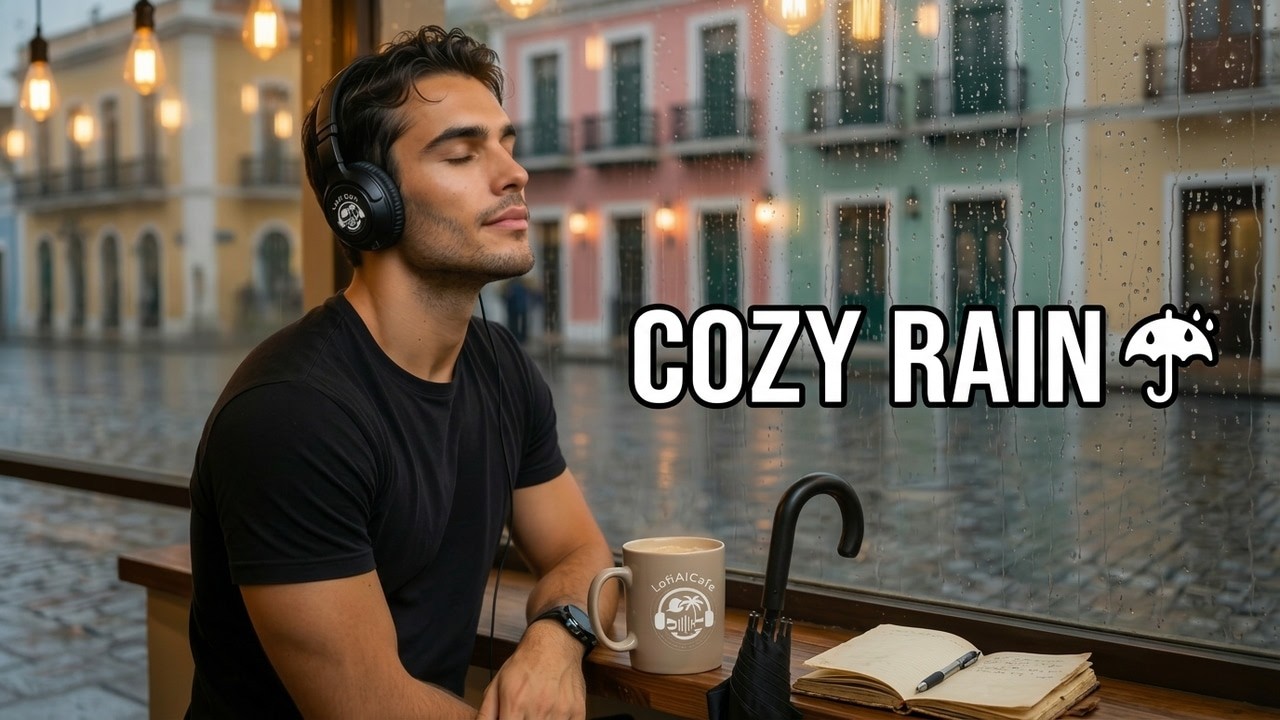 Rainy Jazz Café |☕ Shop Ambience for Work & Study