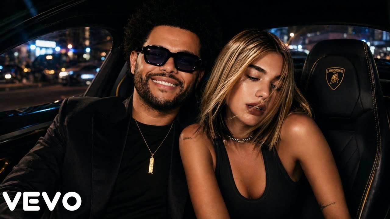 The Weeknd ft Dua Lipa - Midnight Voltage ( Official Lyric Video) 