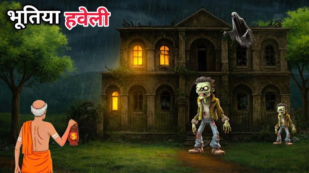 भूतिया हवेली l Hindi Horror Stories | Horror Animation | New Horror Story | Hindi Bhutiya Kahaniya
