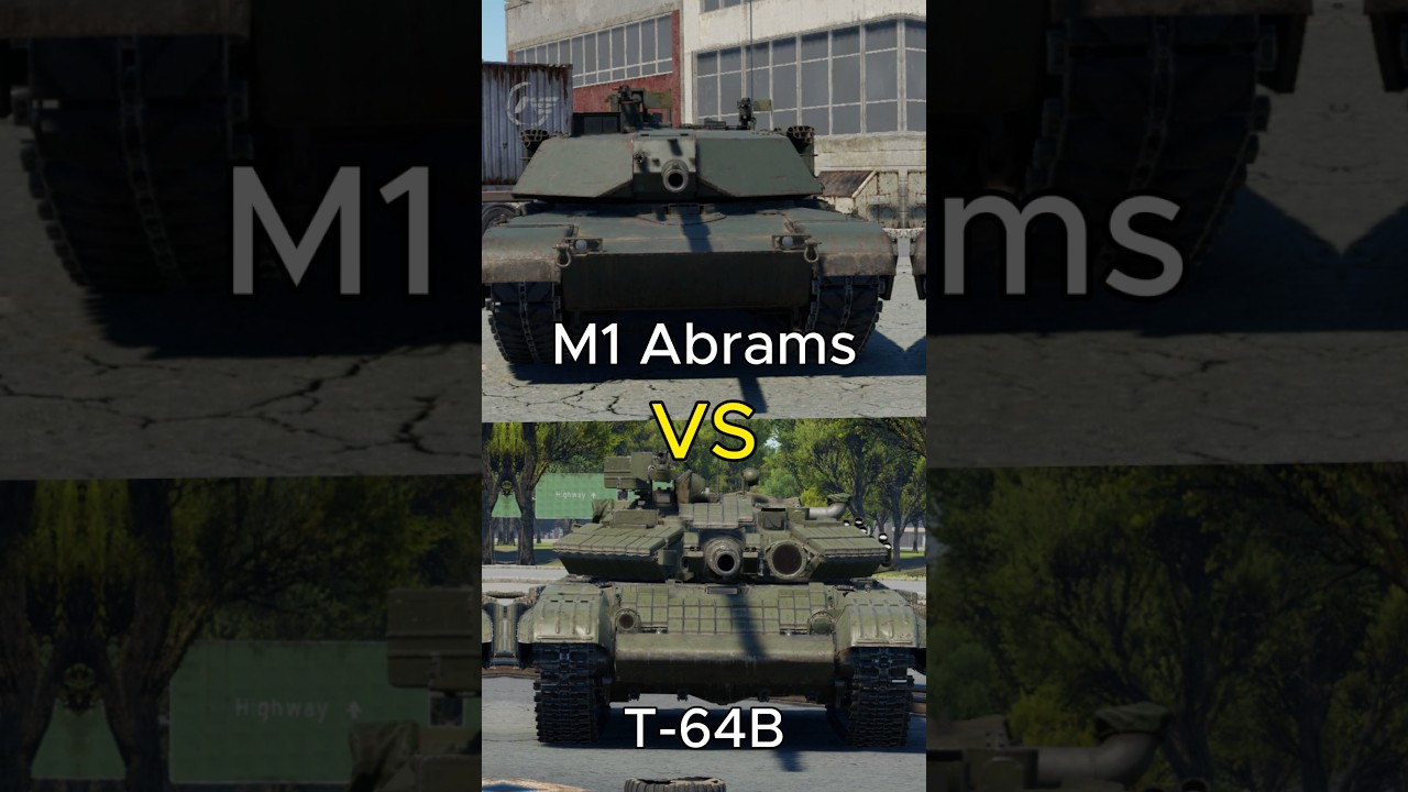 T-64B VS M1 ABRAMS warthunder #military #warthunder #object260 #t54 #automobile #gaming #music #vs