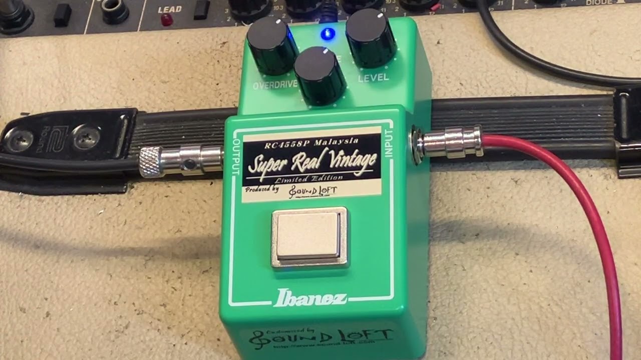 Ibanez TS808 Sound Loft Mod. Super Real Vintage w/RC4558P Malaysia Limited Edition 2026