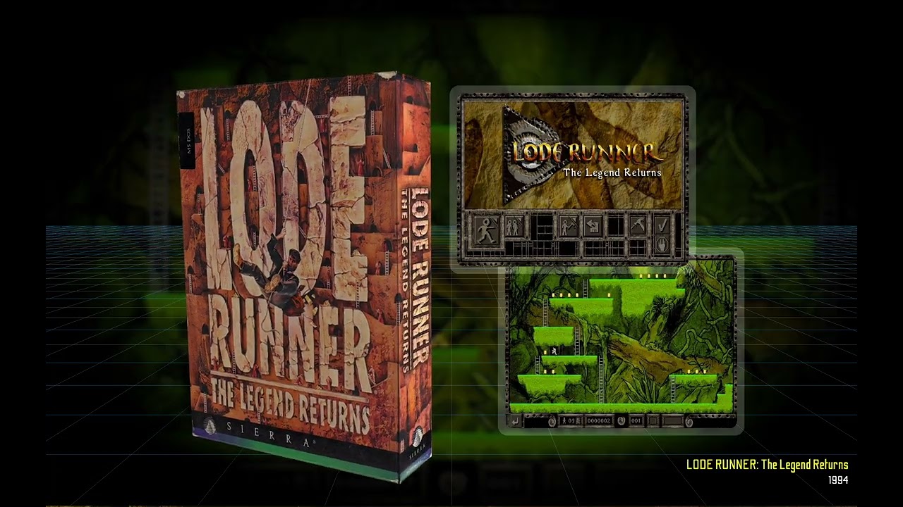 Lode Runner - The Legend  Returns - PC Big Box + Music - Sierra Online