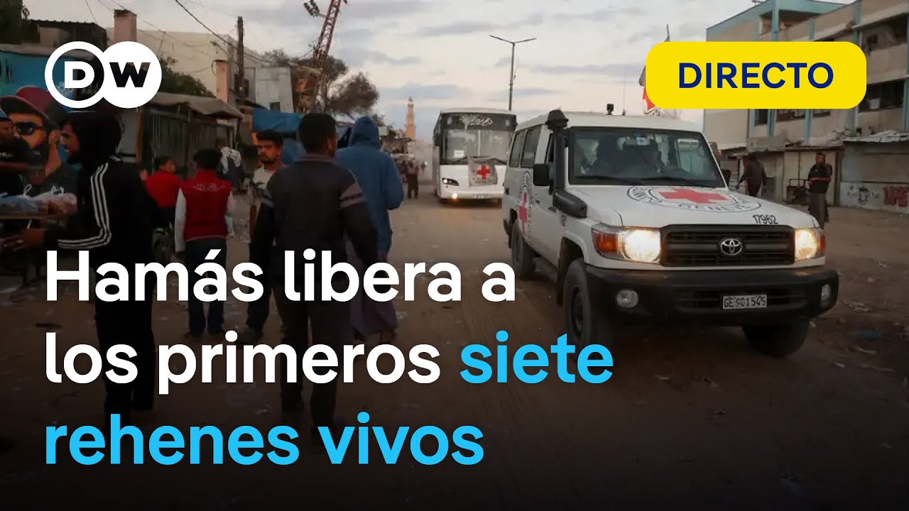 Hamás libera a los primeros siete rehenes vivos