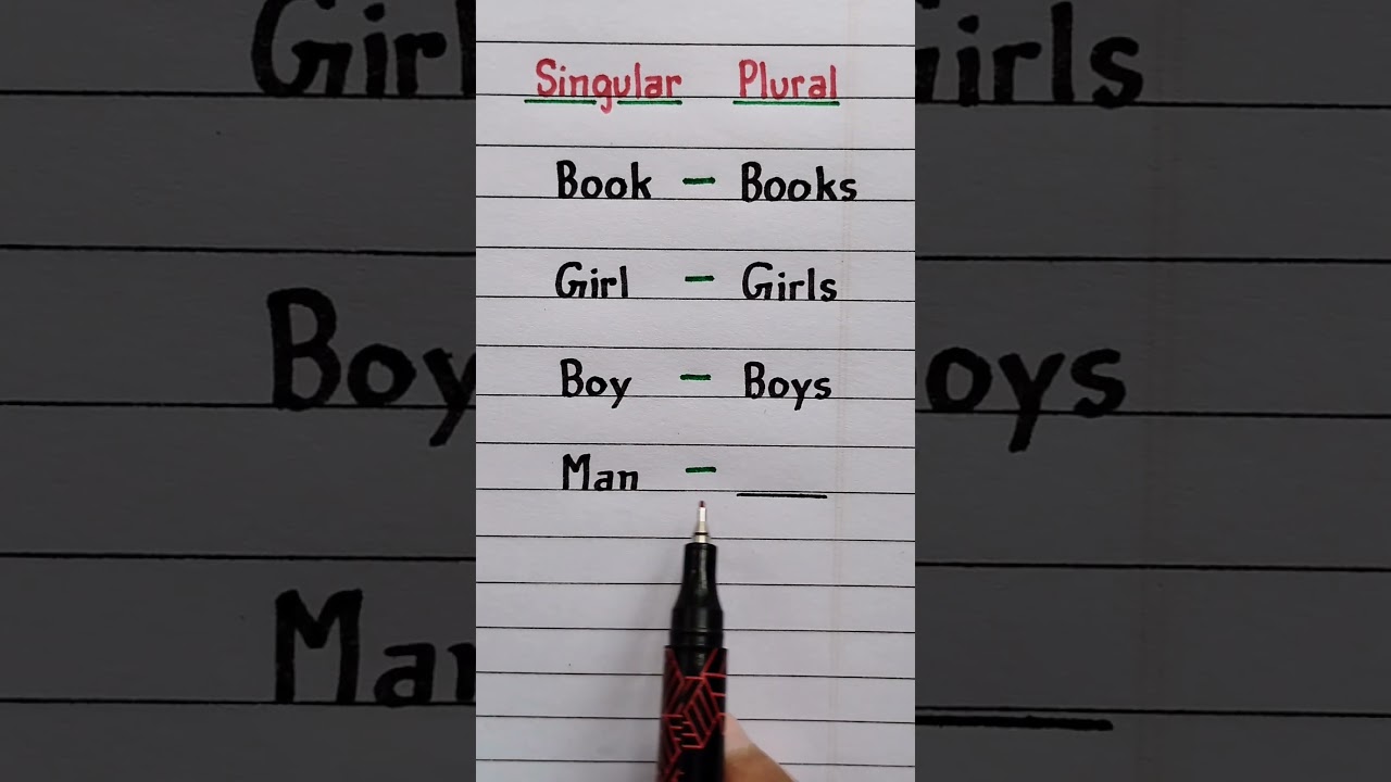 Singular / Plural #grammar