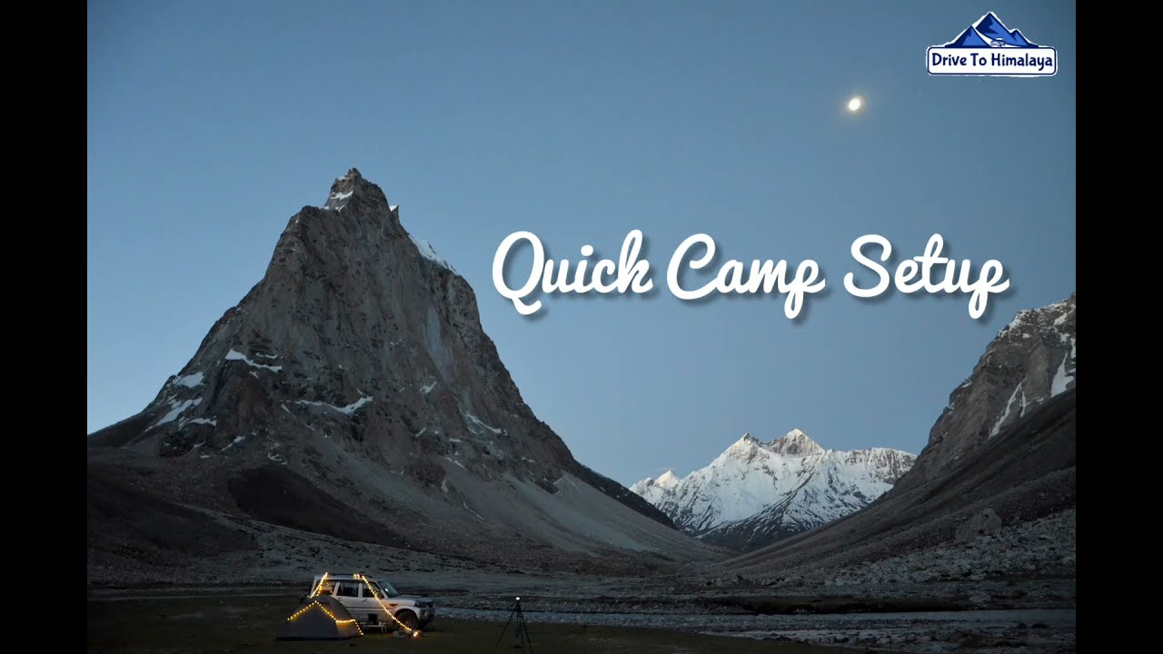 A Quick Camp Setup at Gonbo Rangjon....
