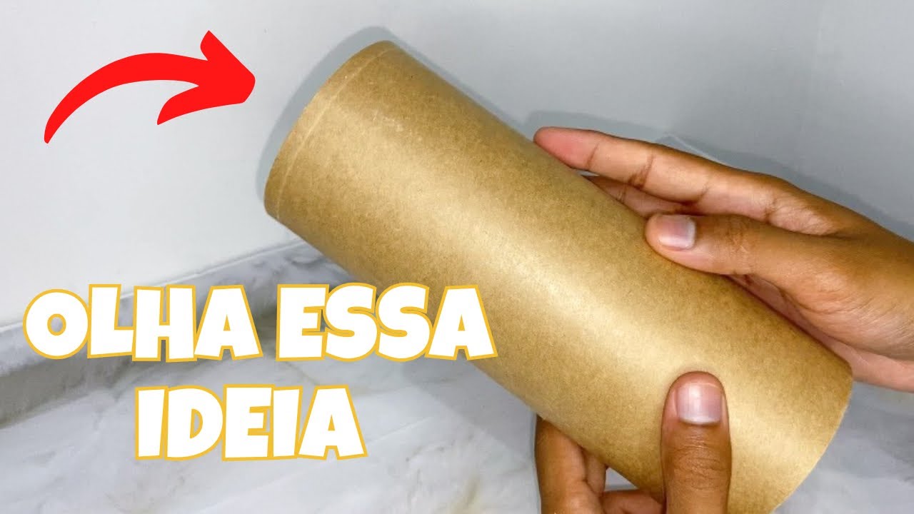 Ideias Incríveis usando Rolo de Papelão / Veja o que Acabei de Fazer com um Rolo de Papelão 😱