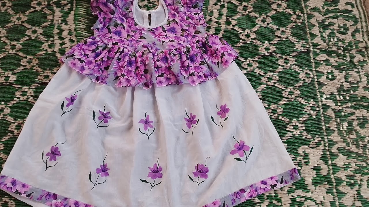 সাদা কাপড়ে সুন্দর Hand Print কাজ | Easy Hand Print Design Tutorial