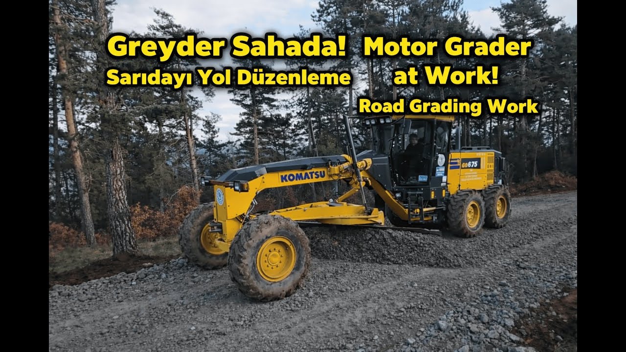 Grader Work in Pazaryeri Sarıdayı | Village Road Improvement